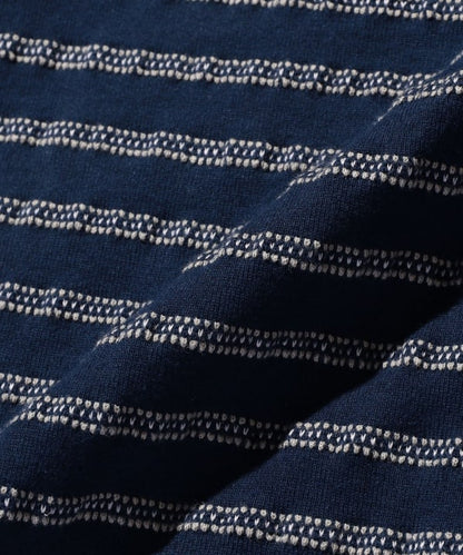 BEAMS PLUS / 立體織紋長袖口袋T恤