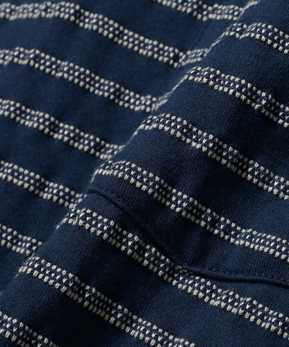 BEAMS PLUS / 立體織紋長袖口袋T恤