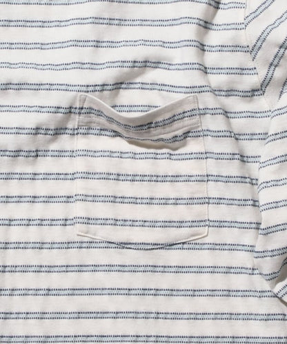 BEAMS PLUS / 立體織紋長袖口袋T恤