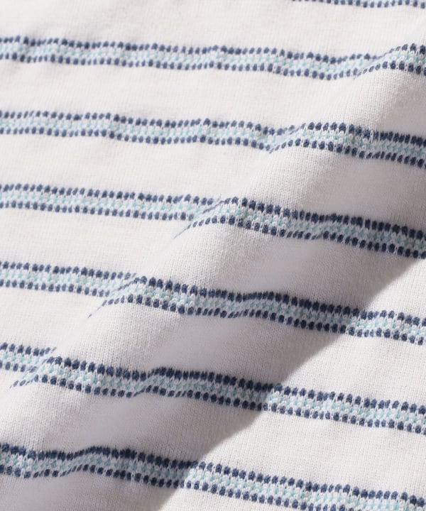 BEAMS PLUS / 立體織紋長袖口袋T恤