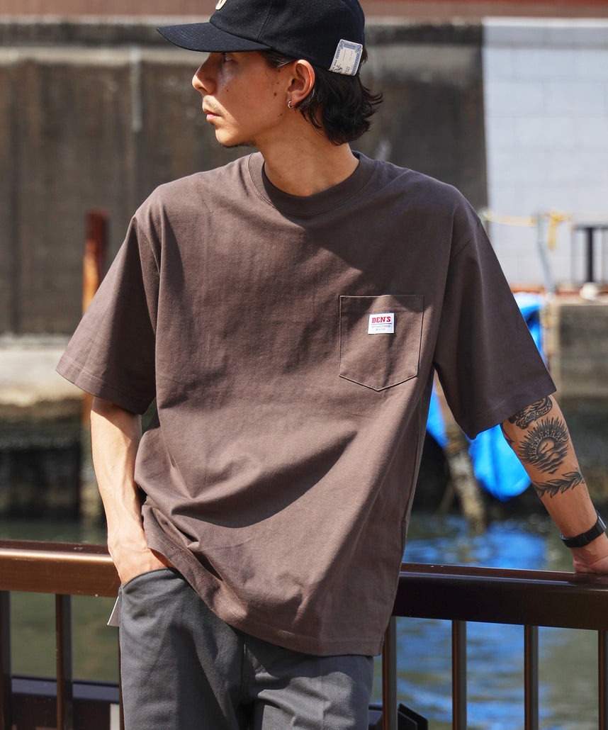 BEN DAVIS BIG POCKET TEE  / 復古小標 重磅口袋 短袖T恤