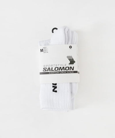 SALOMON EVERYDAY CREW 3-PACK SOCKS / 一組3入