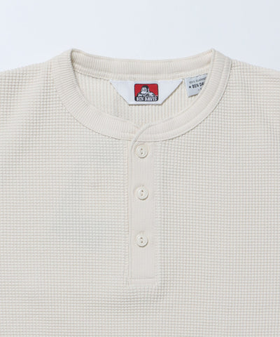 BEN DAVIS / 華夫格亨利領長袖T恤