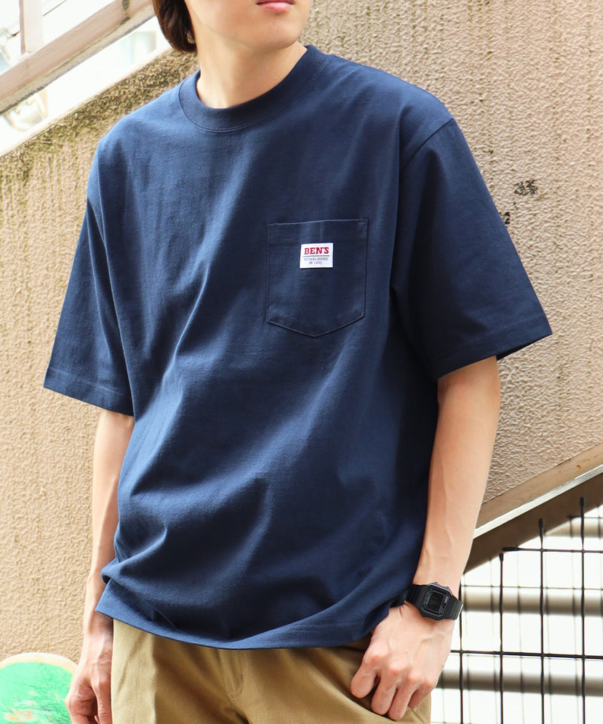 BEN DAVIS BIG POCKET TEE  / 復古小標 重磅口袋 短袖T恤