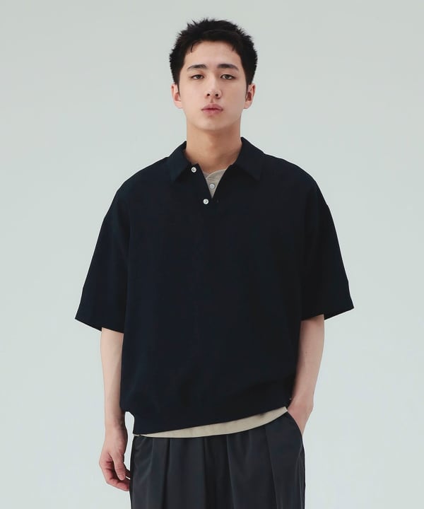 BEAMS HEART / 亞麻 速乾 POLO 衫