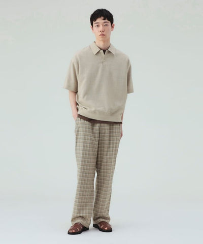BEAMS HEART / 亞麻 速乾 POLO 衫