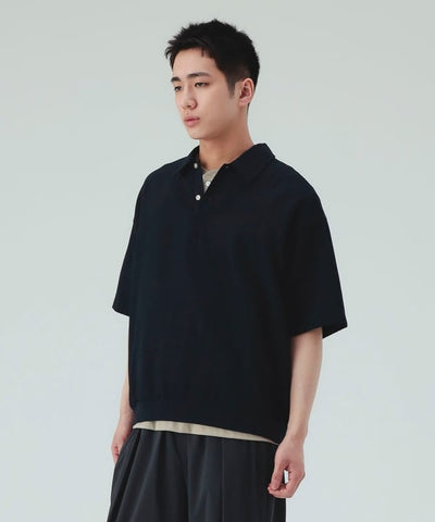 BEAMS HEART / 亞麻 速乾 POLO 衫