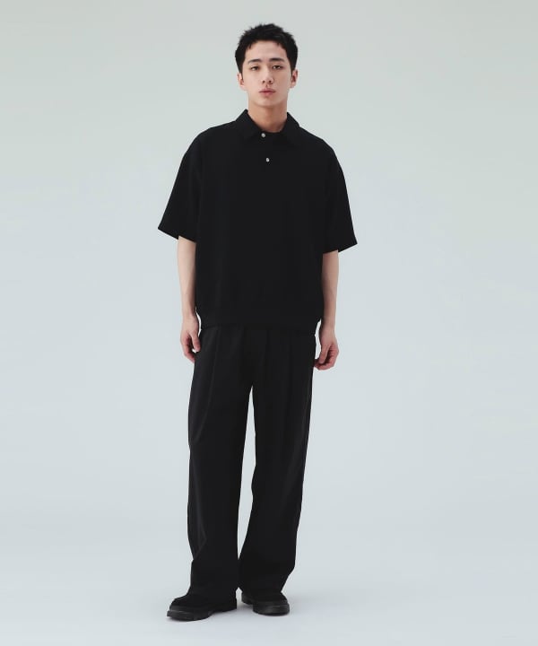 BEAMS HEART / 亞麻 速乾 POLO 衫