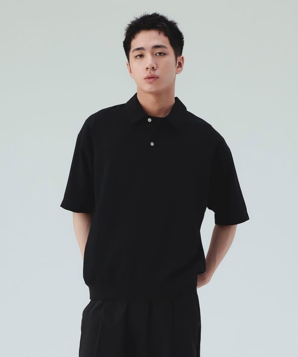 BEAMS HEART / 亞麻 速乾 POLO 衫