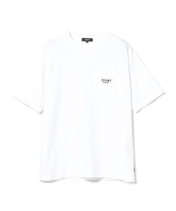 BEAMS HEART / 刺繡口袋短袖T 恤