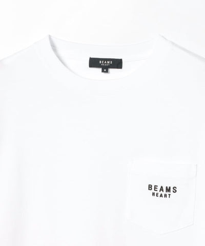 BEAMS HEART / 刺繡口袋短袖T 恤