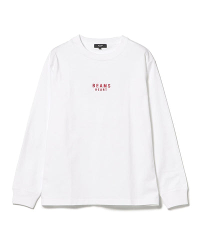 BEAMS HEART / 有機棉品牌刺繡長袖T恤