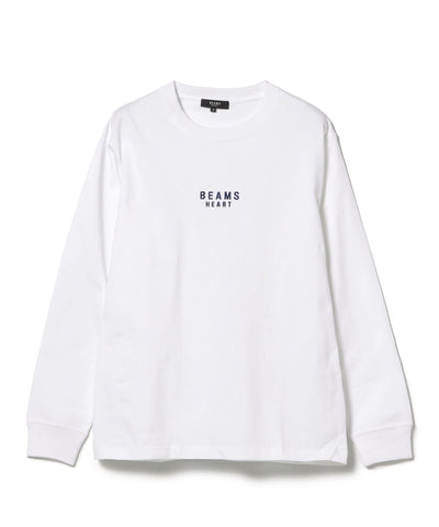 BEAMS HEART / 有機棉品牌刺繡長袖T恤