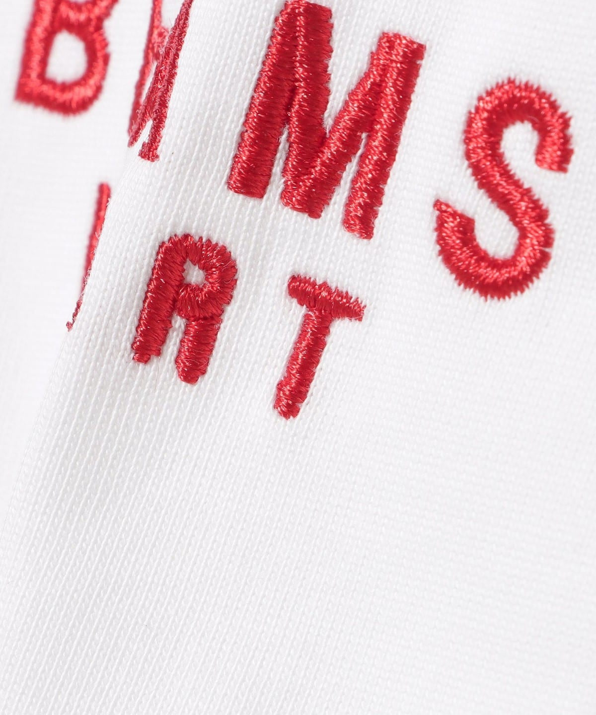 BEAMS HEART / 有機棉品牌刺繡長袖T恤