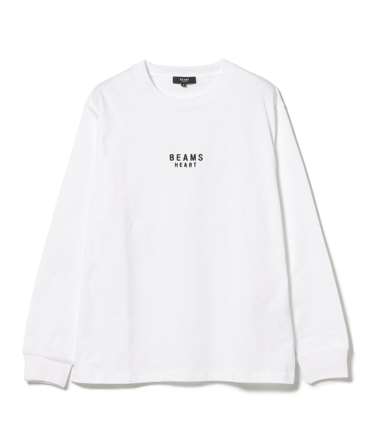 BEAMS HEART / 有機棉品牌刺繡長袖T恤