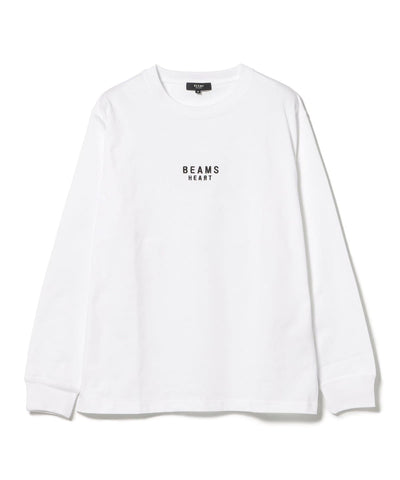 BEAMS HEART / 有機棉品牌刺繡長袖T恤