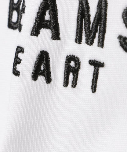 BEAMS HEART / 刺繡標識厚磅長袖T恤