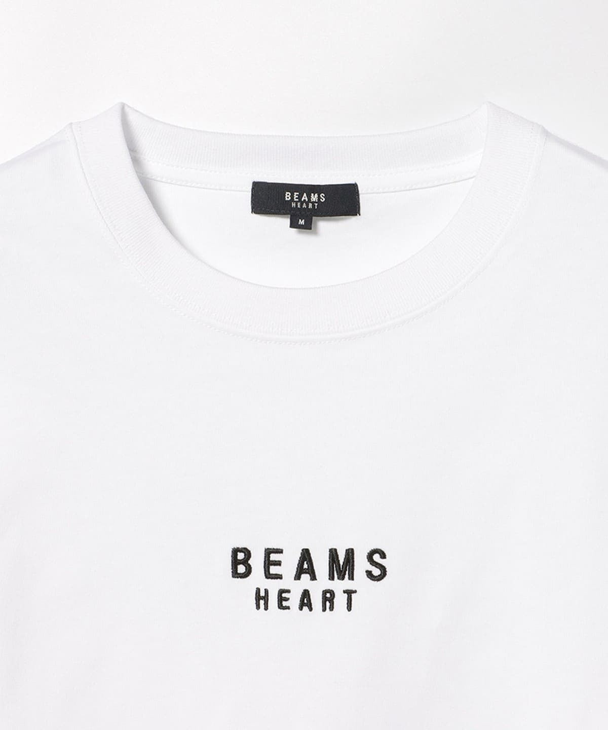 BEAMS HEART / 有機棉品牌刺繡長袖T恤