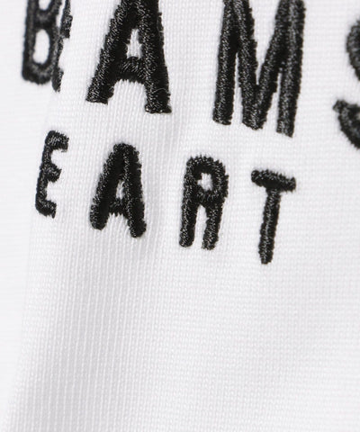 BEAMS HEART / 有機棉品牌刺繡長袖T恤