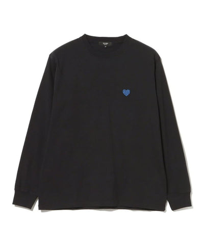 BEAMS HEART / 愛心刺繡長袖T恤