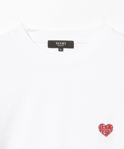 BEAMS HEART / 愛心刺繡長袖T恤