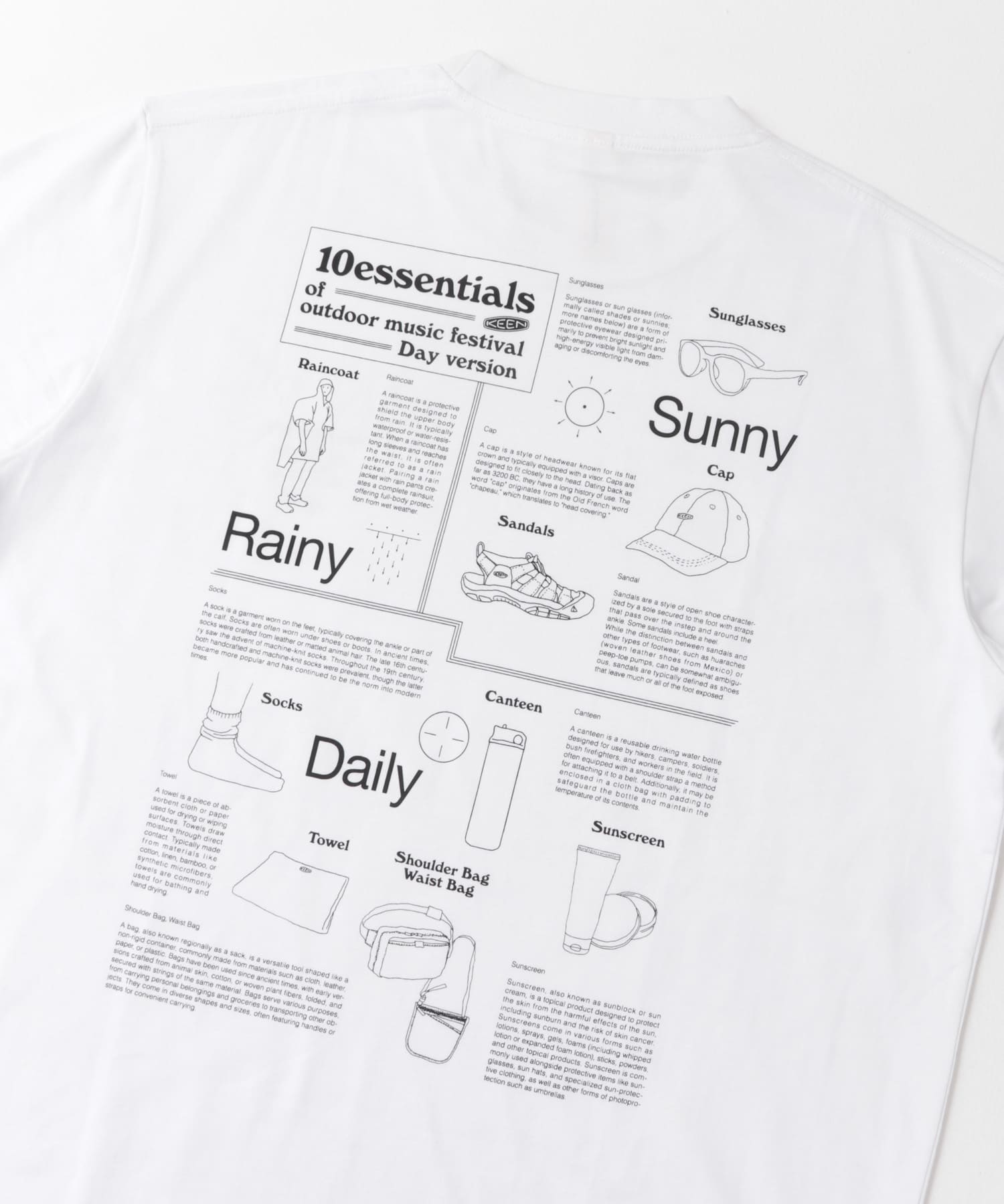 KEEN×DOORS　OC/RP10ESSENTIALS T-SHIRTS /  聯名圖像機能T恤