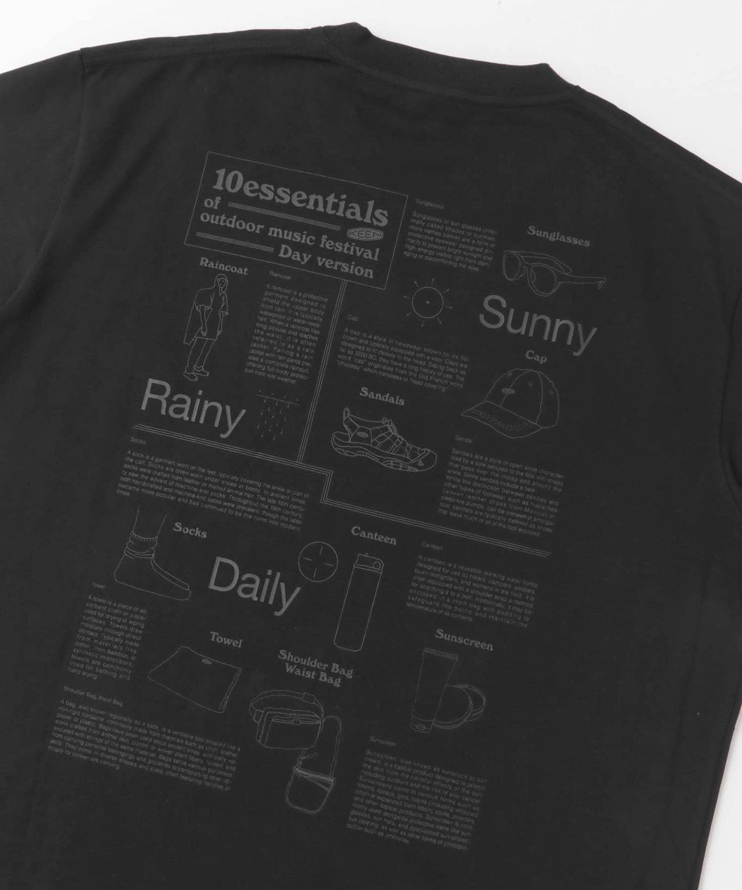 KEEN×DOORS　OC/RP10ESSENTIALS T-SHIRTS /  聯名圖像機能T恤