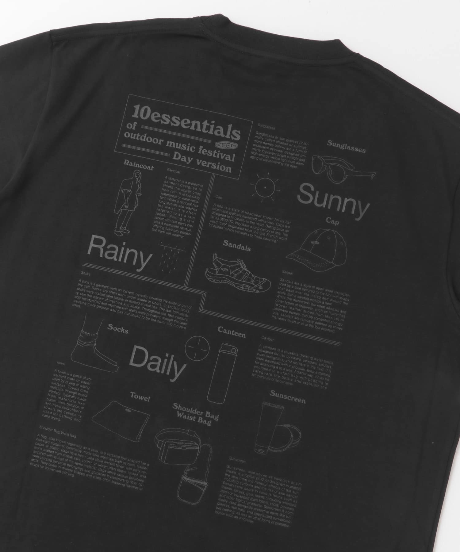 KEEN×DOORS　OC/RP10ESSENTIALS T-SHIRTS /  聯名圖像機能T恤