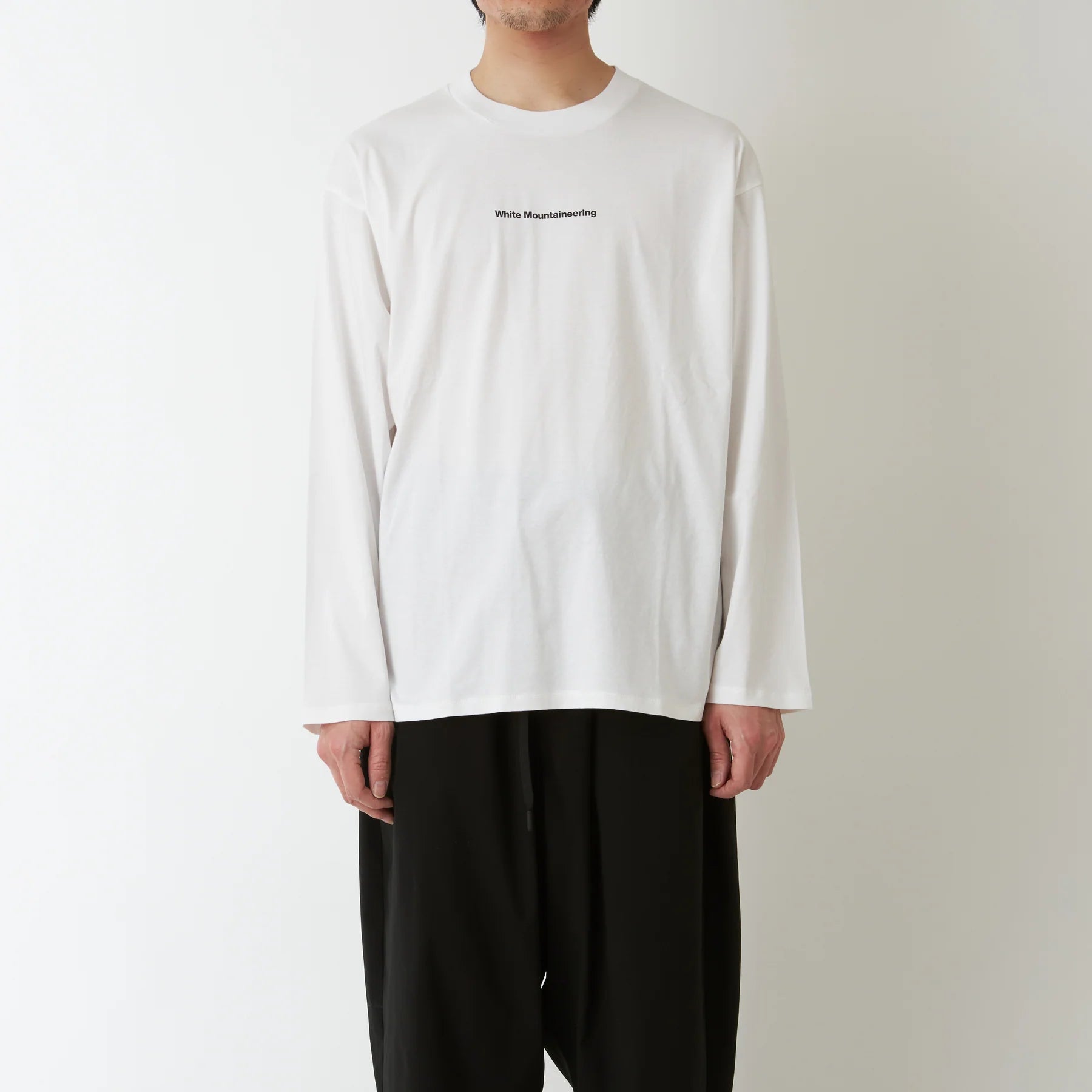 White Mountaineering WM LOGO L/S TEE  / 素t