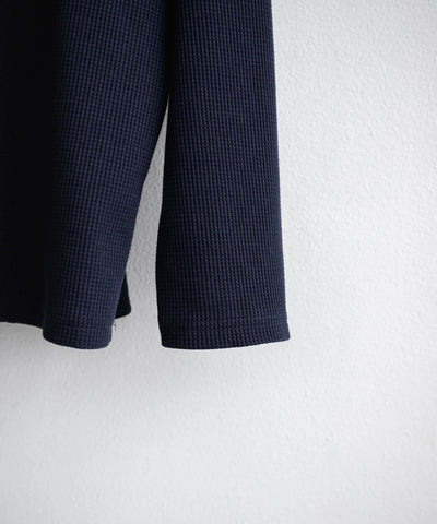 U.S. POLO ASSN. / 刺繡格紋 亨利領長袖T恤（日本聯名限定）