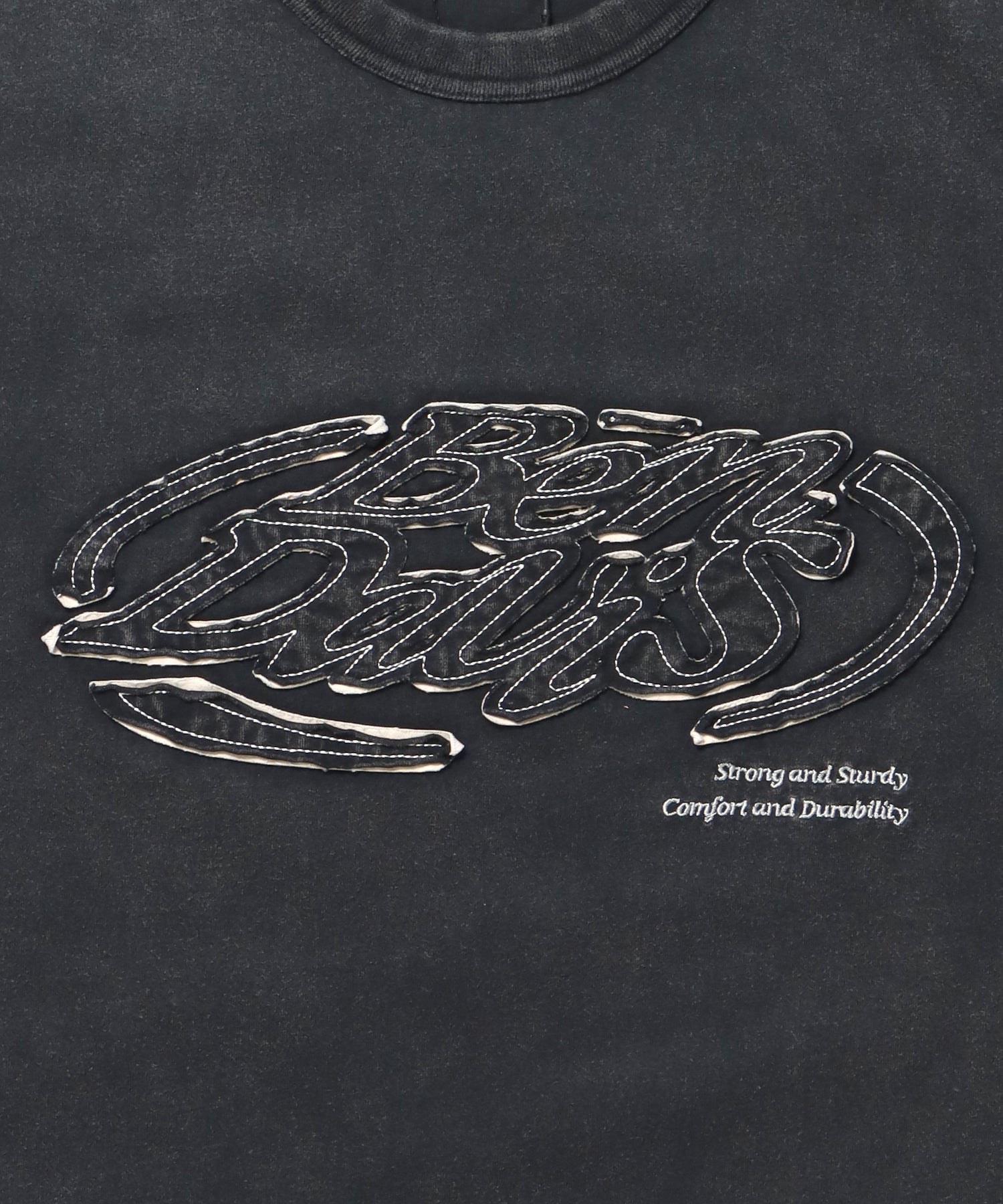 BEN DAVIS WHITE LABEL OVAL VNTG DRAW STRING TEE / 標誌 短袖T恤