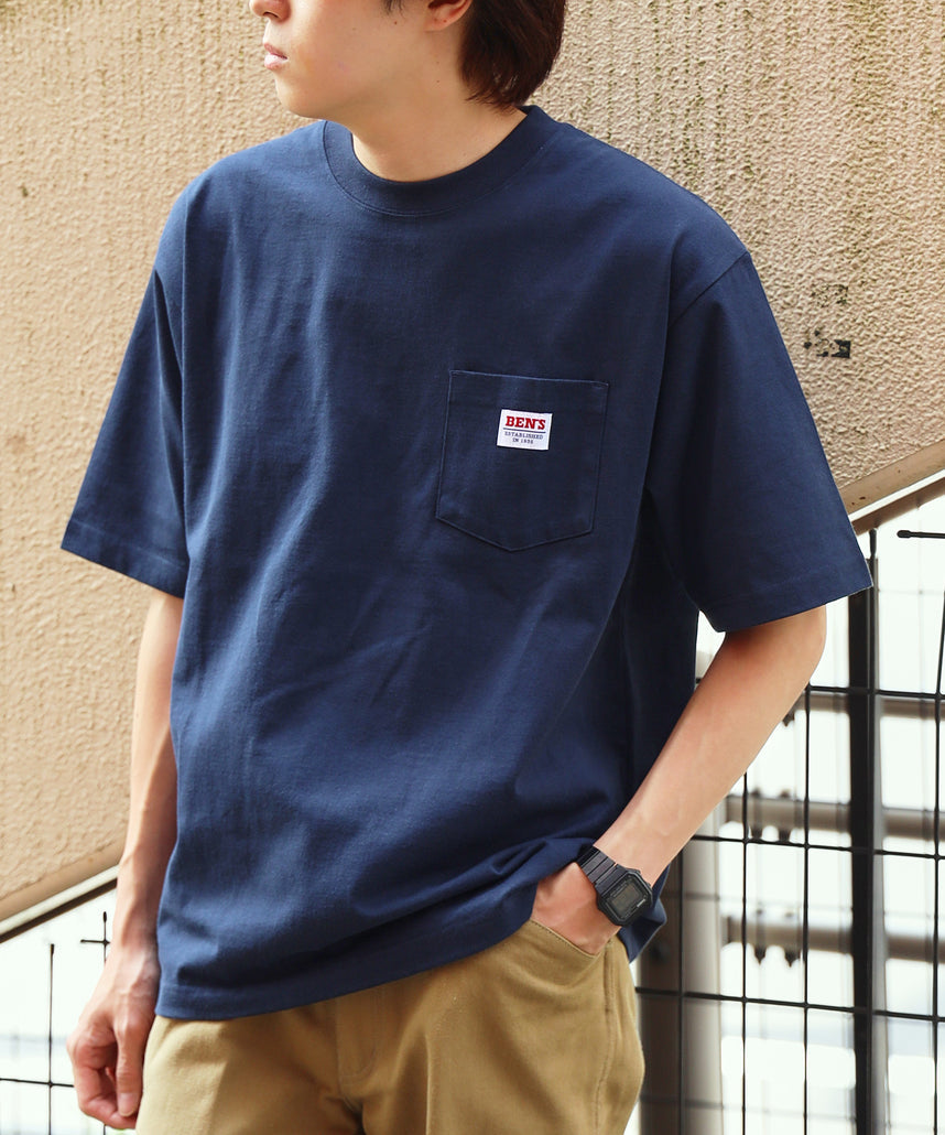 BEN DAVIS BIG POCKET TEE  / 復古小標 重磅口袋 短袖T恤