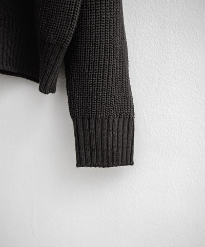 U.S. POLO ASSN.  / 寬鬆畦編刺繡 半拉鍊針織衫（日本聯名限定）