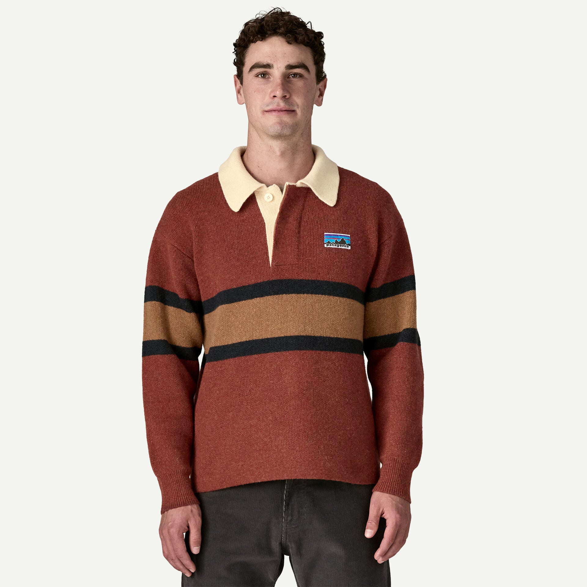 PATAGONIA / Recycled Wool-Blend Rugby Sweater 羊毛混紡長袖針織衫