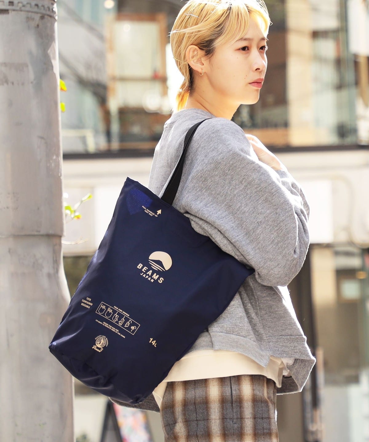 BEAMS JAPAN X PENCO / 聯名桶型托特包