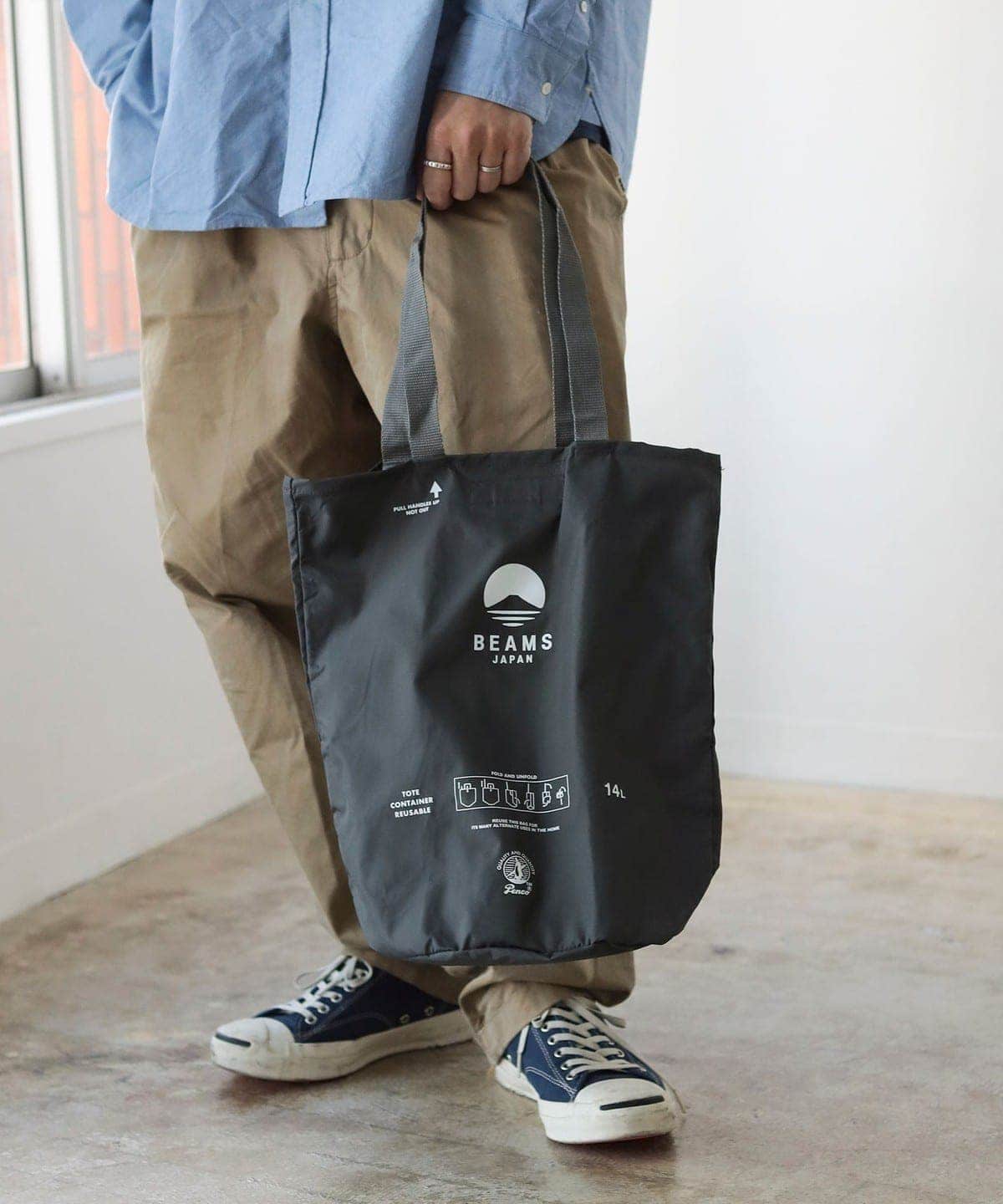 BEAMS JAPAN X PENCO / 聯名桶型托特包
