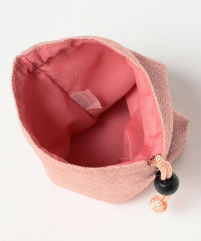 BEAMS JAPAN / 和菓子刺繡縮緬束口袋