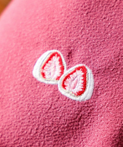 BEAMS JAPAN / 和菓子刺繡縮緬束口袋