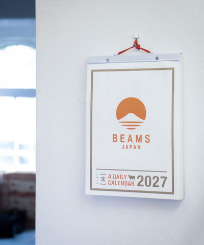 新日本カレンダー × BEAMS JAPAN / 2027年 撕頁日曆 8號（日本聯名限定）
