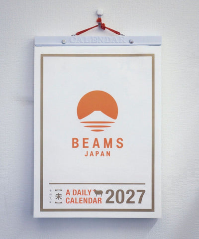 新日本カレンダー × BEAMS JAPAN / 2027年 撕頁日曆 8號（日本聯名限定）