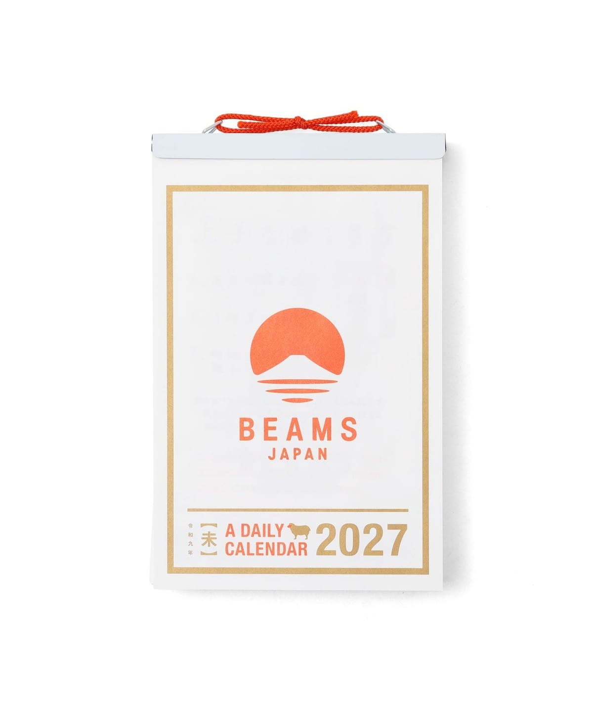 新日本カレンダー × BEAMS JAPAN / 2027年 撕頁日曆 6號（日本聯名限定）