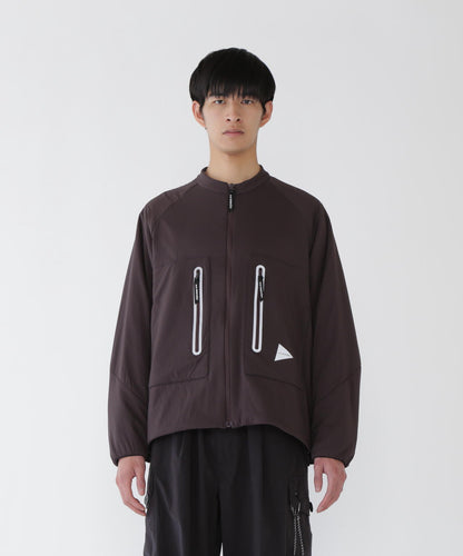 and wander alpha AIR collarless jacket / 無領輕量保溫外套