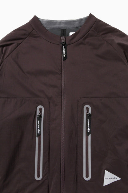 and wander alpha AIR collarless jacket / 無領輕量保溫外套
