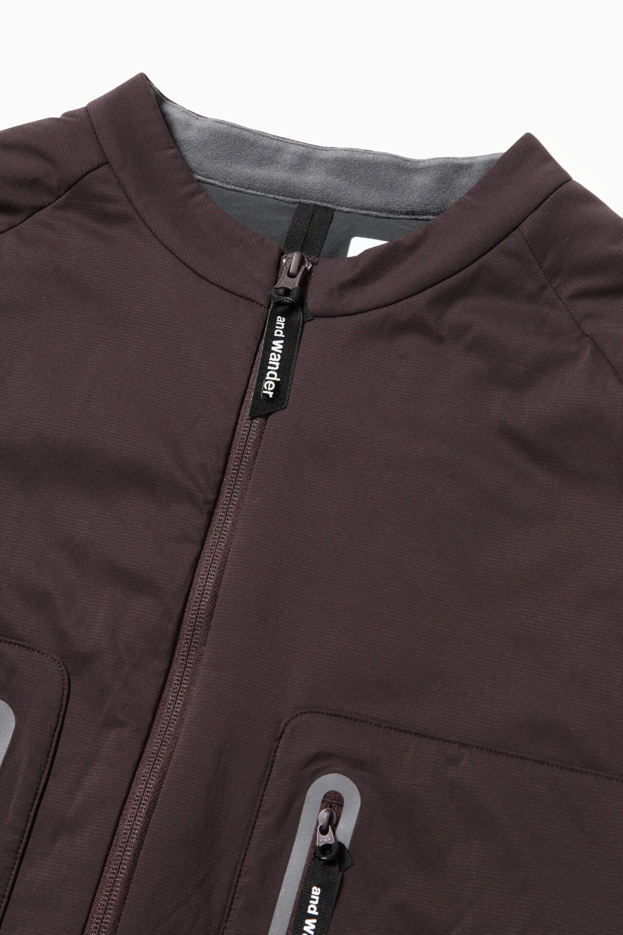 and wander alpha AIR collarless jacket / 無領輕量保溫外套