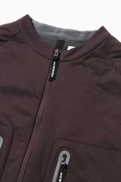 and wander alpha AIR collarless jacket / 無領輕量保溫外套