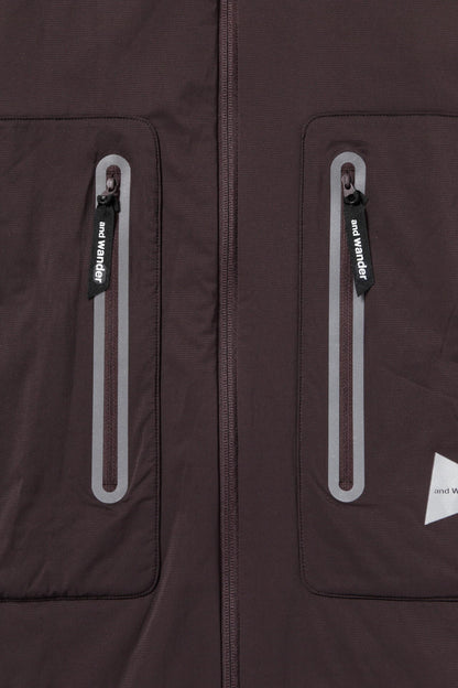 and wander alpha AIR collarless jacket / 無領輕量保溫外套