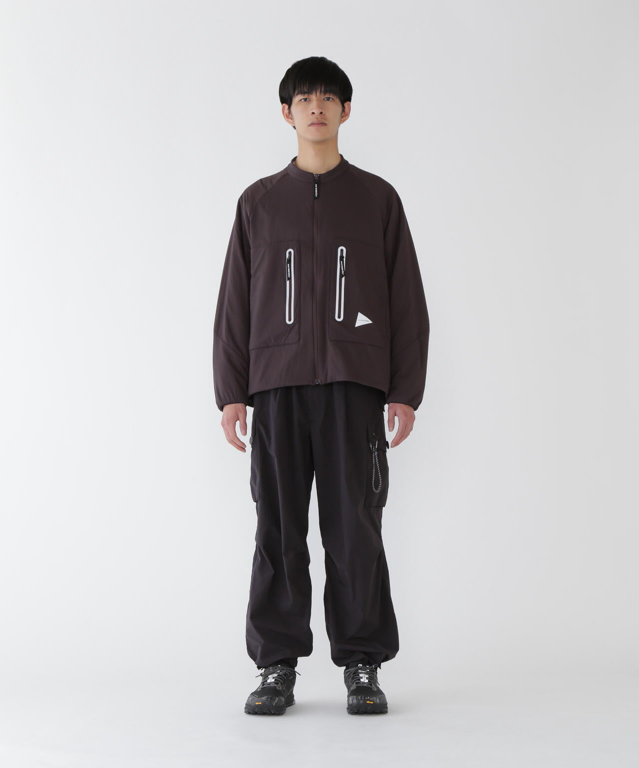 and wander alpha AIR collarless jacket / 無領輕量保溫外套