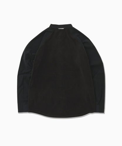 and wander fleece base band collar shirt / 輕量保暖立領襯衫