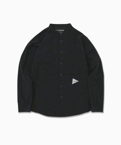 and wander fleece base band collar shirt / 輕量保暖立領襯衫