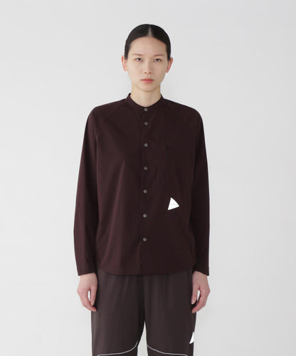 and wander fleece base band collar shirt / 輕量保暖立領襯衫